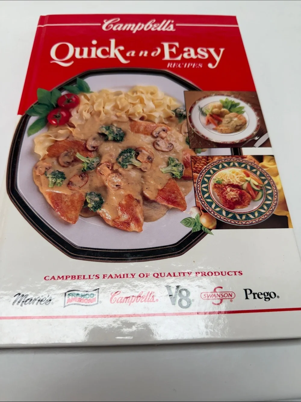 Vintage campbells Quick and Easy Recipes Cookbook - Red Cover one page out